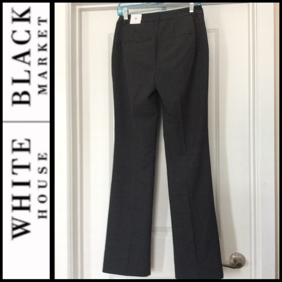 NWT WHBM Wool-Blend Bootcut Pants - Picture 6 of 6